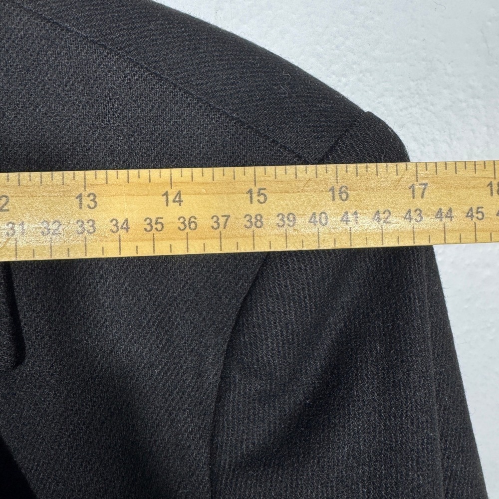 Sag Harbor Women's Vintage 100% Wool Black Blazer Sz 12P / Vintage Sz 14P Career - Picture 15 of 16